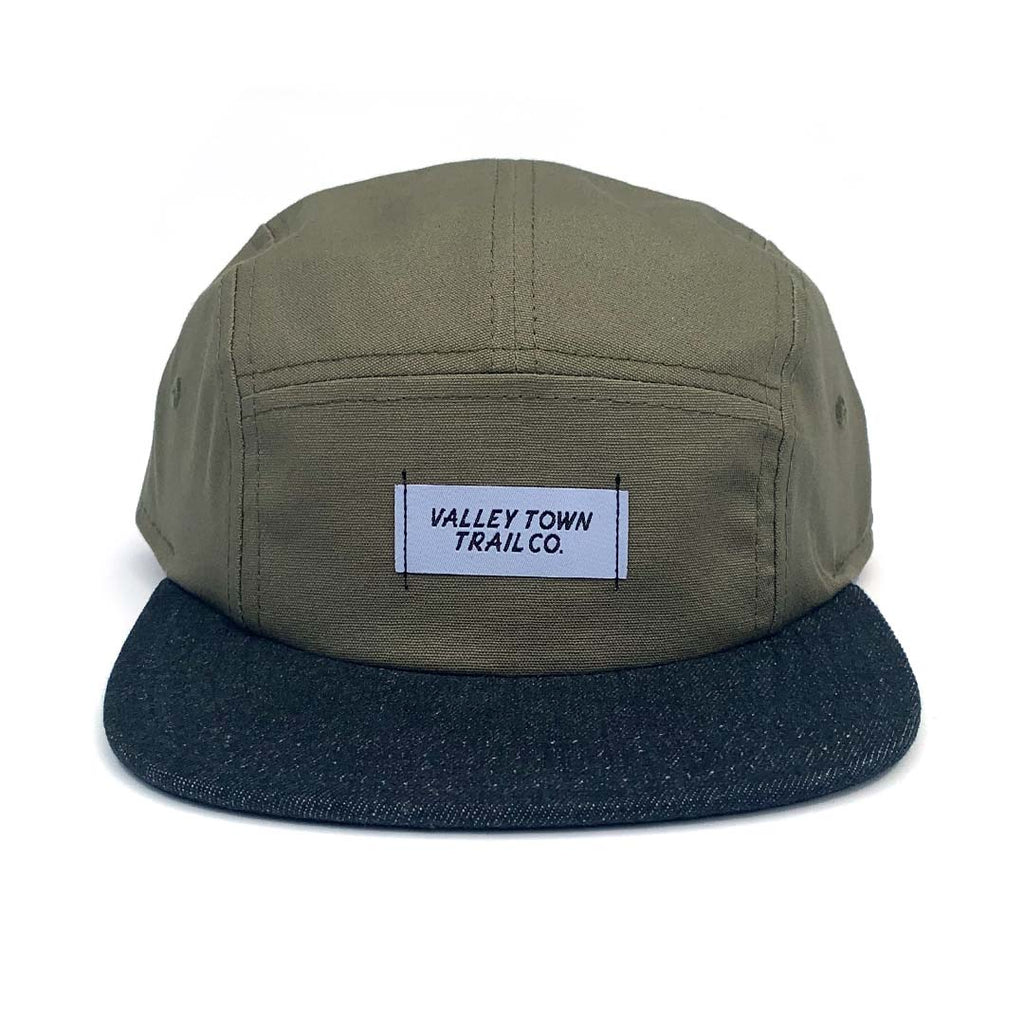 5-Panel Organic Canvas Logo Hat – Valley Town Trail Co.